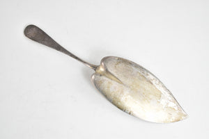 Sterling Silver W.W. Scott Antique Bird Engraved Ornate Fish Server