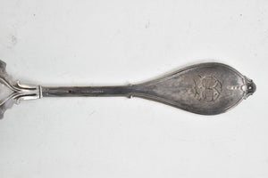 Sterling Silver H G Stone Elaborate Engraved Fish Server Knife