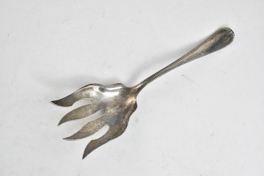 Sterling Silver Gorham Newcastle Pattern Salad Serving Fork
