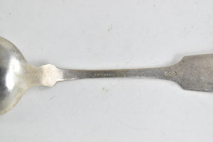 Coin Silver 1830s J Polhamus Flatware Serving Spoon