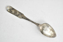Load image into Gallery viewer, Coin Silver Cook &amp; Co Monogram Fiddle Pattern Spoon