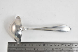Sterling Silver Vintage Double Sided Gravy Soup Ladle 7"