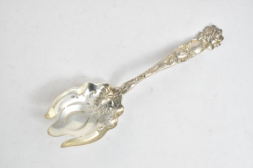 Sterling Silver Alvin Art Nouveau Bridal Rose Pattern Large Salad Fork