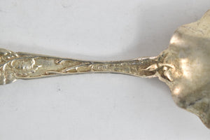 Sterling Silver Alvin Art Nouveau Bridal Rose Pattern Bon Bon Spoon