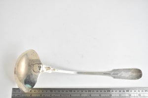 Coin Silver 1824-1846 Robert & William Wilson Ladle Spoon 13.25"