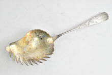 Load image into Gallery viewer, Sterling Silver Walsh &amp; Co Crane Scene Engraved Macaroni Server