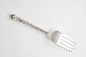 Sterling Silver Ornate Handle Eastern European 8.25" Table Fork