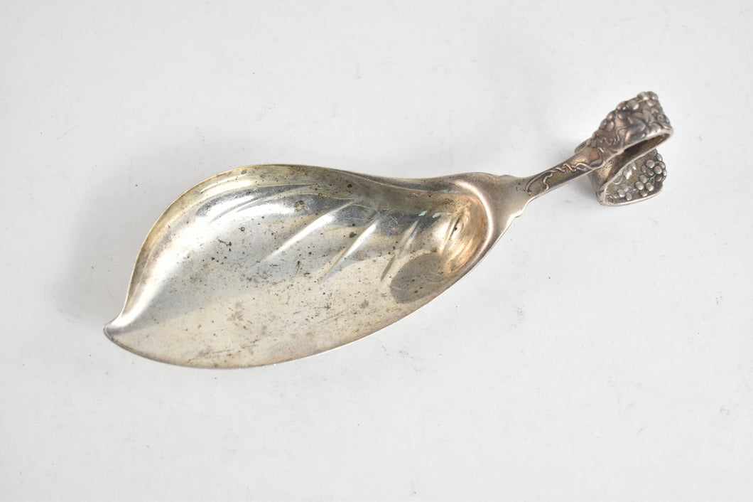 Sterling Silver Tiffany & Co Grape Vine Modified Ice Cream Serving Spoon
