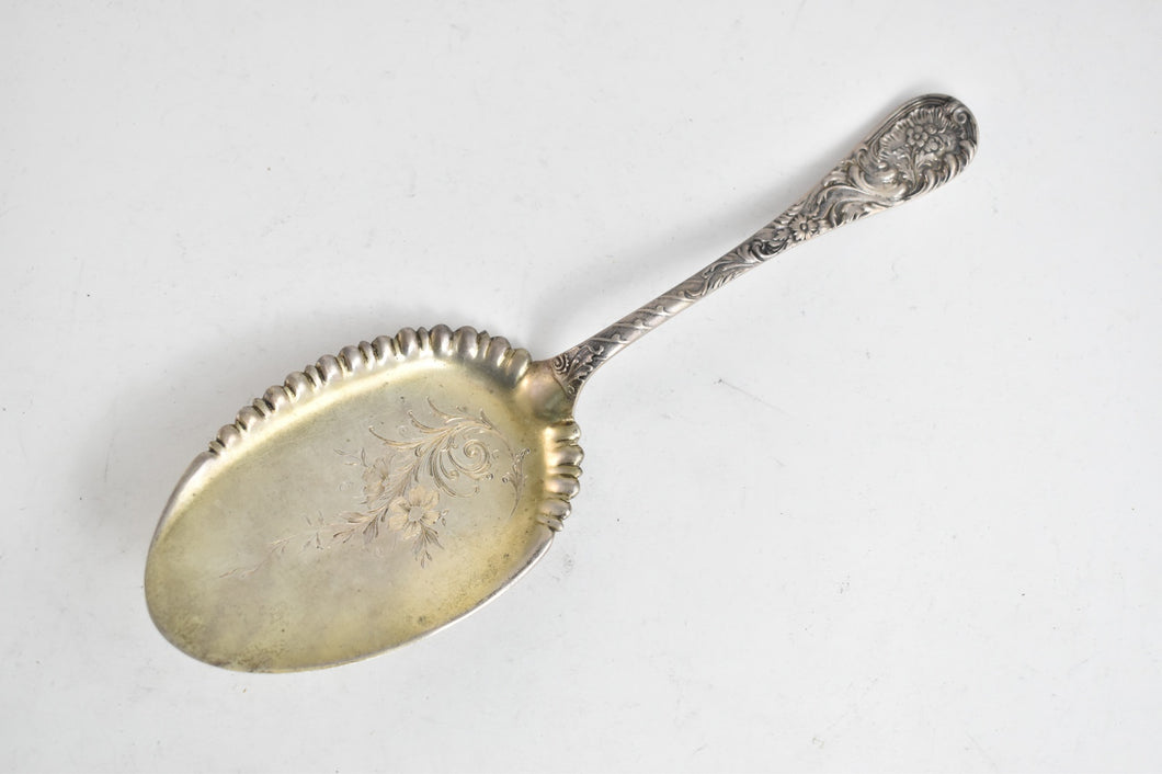 Sterling Silver Wood & Hughes Louvre Pattern Ice Cream Server