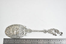 Load image into Gallery viewer, Sterling Silver Dutch Ornate Pierced Baroque Serving Spoon