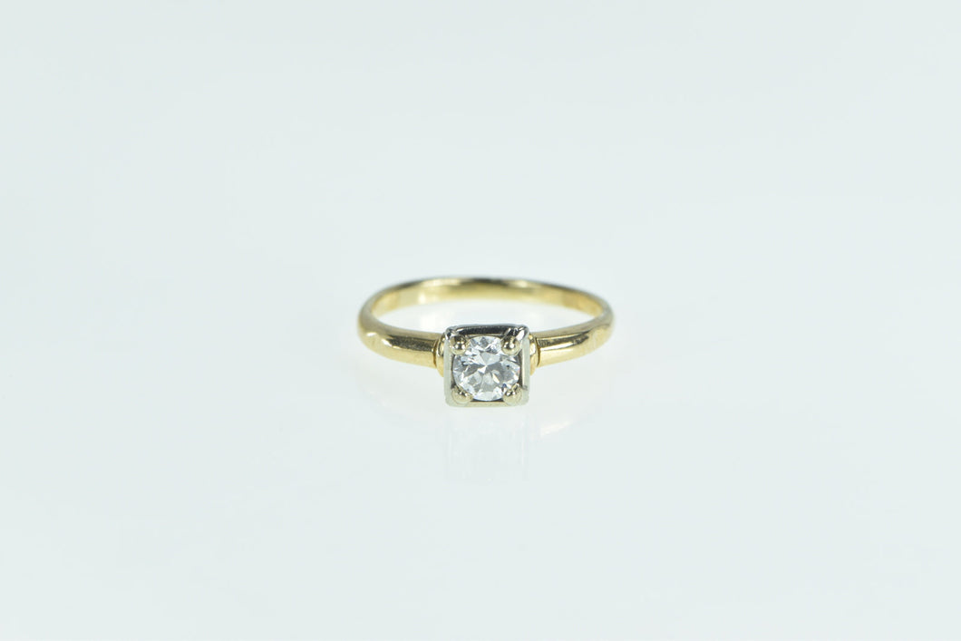 14K 0.31 Ct Diamond Solitaire Classic Engagement Ring Yellow Gold