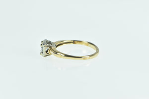 14K 0.31 Ct Diamond Solitaire Classic Engagement Ring Yellow Gold