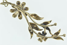 Load image into Gallery viewer, 14K Victorian Seed Pearl Flower Floral Ornate Pendant Yellow Gold