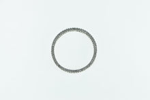 Load image into Gallery viewer, 10K Vintage Diamond Circle Journey Symbol Pendant White Gold