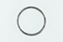 Load image into Gallery viewer, 10K Vintage Diamond Circle Journey Symbol Pendant White Gold
