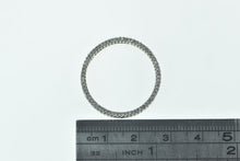 Load image into Gallery viewer, 10K Vintage Diamond Circle Journey Symbol Pendant White Gold