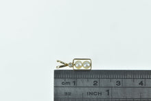 Load image into Gallery viewer, 14K 1960&#39;s Vintage Pearl Diamond Accent Squared Charm/Pendant Yellow Gold