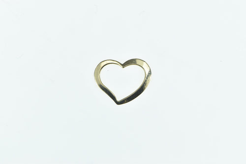 14K Heart Love Symbol Vintage Romantic Charm/Pendant Yellow Gold