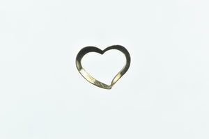 14K Heart Love Symbol Vintage Romantic Charm/Pendant Yellow Gold