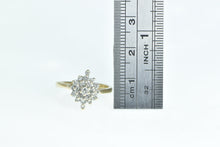 Load image into Gallery viewer, 10K 0.50 Ctw Vintage Diamond Cluster Statement Ring Yellow Gold