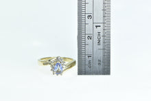 Load image into Gallery viewer, 14K Pear Tanzanite Diamond Vintage Swirl Ring Yellow Gold