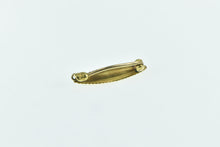 Load image into Gallery viewer, 14K Diamond Inset Vintage Navette Bar Pin/Brooch Yellow Gold