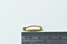 Load image into Gallery viewer, 14K Diamond Inset Vintage Navette Bar Pin/Brooch Yellow Gold