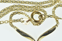 Load image into Gallery viewer, 14K Marquise Syn. Emerald Diamond Chevron Necklace 16&quot; Yellow Gold