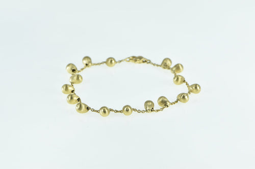 18K Marco Bicego Jaipur Tear Drop Pebble Chain Bracelet 6.5