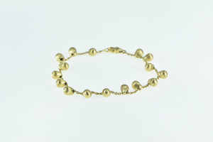 18K Marco Bicego Jaipur Tear Drop Pebble Chain Bracelet 6.5" Yellow Gold