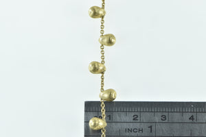 18K Marco Bicego Jaipur Tear Drop Pebble Chain Bracelet 6.5" Yellow Gold