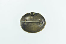 Load image into Gallery viewer, Gold Filled Victorian Elaborate Mourning Bouquet Oval Pin/Brooch