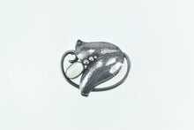 Load image into Gallery viewer, Sterling Silver Georg Jensen Ornate Moonstone Flower 822 Pin/Brooch