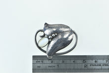 Load image into Gallery viewer, Sterling Silver Georg Jensen Ornate Moonstone Flower 822 Pin/Brooch