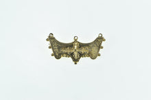 Load image into Gallery viewer, Gold Filled Victorian Ornate Elaborate Leaf Motif Charm Holder Pin/Brooch