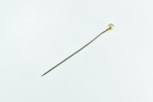 Gold Filled Pearl Wedding Victorian Boutonnière Stick Pin