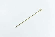 Load image into Gallery viewer, Gold Filled 6.3mm Pearl Victorian Wedding Boutonnière Stick Pin