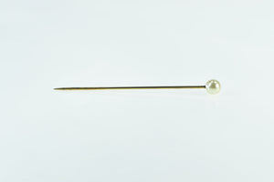 Gold Filled 6.3mm Pearl Victorian Wedding Boutonnière Stick Pin