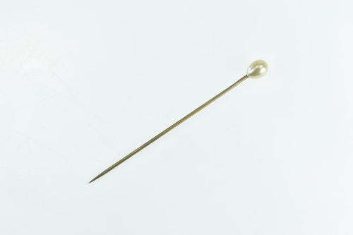 Gold Filled Pearl Victorian Wedding Corsage Boutonnière Stick Pin