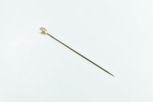 Gold Filled Pearl Victorian Wedding Corsage Boutonnière Stick Pin