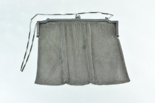 Sterling Silver Binder Bros. Inc. Sapphire Mesh Purse Hand Bag