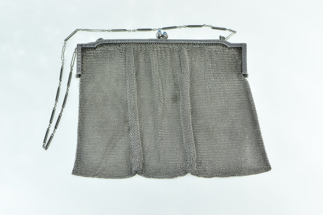 Sterling Silver Binder Bros. Inc. Sapphire Mesh Purse Hand Bag