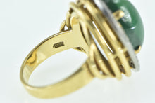 Load image into Gallery viewer, 18K Oval Aventurine Halo 0.46 Ctw Diamond Ring Yellow Gold
