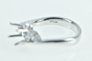 Platinum 0.24 Ctw Diamond 5.75mm Engagement Setting Ring