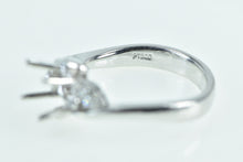 Load image into Gallery viewer, Platinum 0.24 Ctw Diamond 5.75mm Engagement Setting Ring