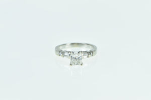 14K 1.53 Ct Radiant Cut Diamond Engagement Ring White Gold