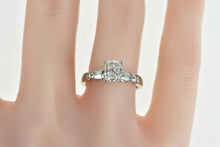 Load image into Gallery viewer, 14K 1.53 Ct Radiant Cut Diamond Engagement Ring White Gold