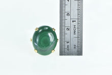 Load image into Gallery viewer, 14K Oval Malachite Cabochon Vintage Statement Ring Yellow Gold