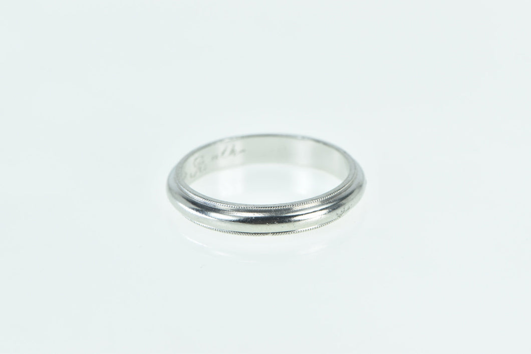 Platinum 4.25mm Men's Classic Wedding Band Ring