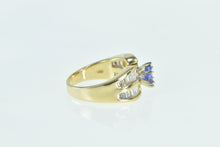 Load image into Gallery viewer, 14K 1.60 Ctw Oval Tanzanite Baguette Diamond Ring Yellow Gold